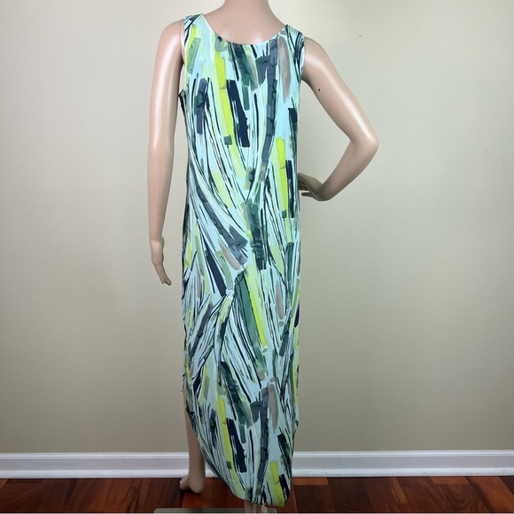 NIC + ZOE SLEEVELESS PALM PRINT MAXI DRESS - Picture 9 of 12